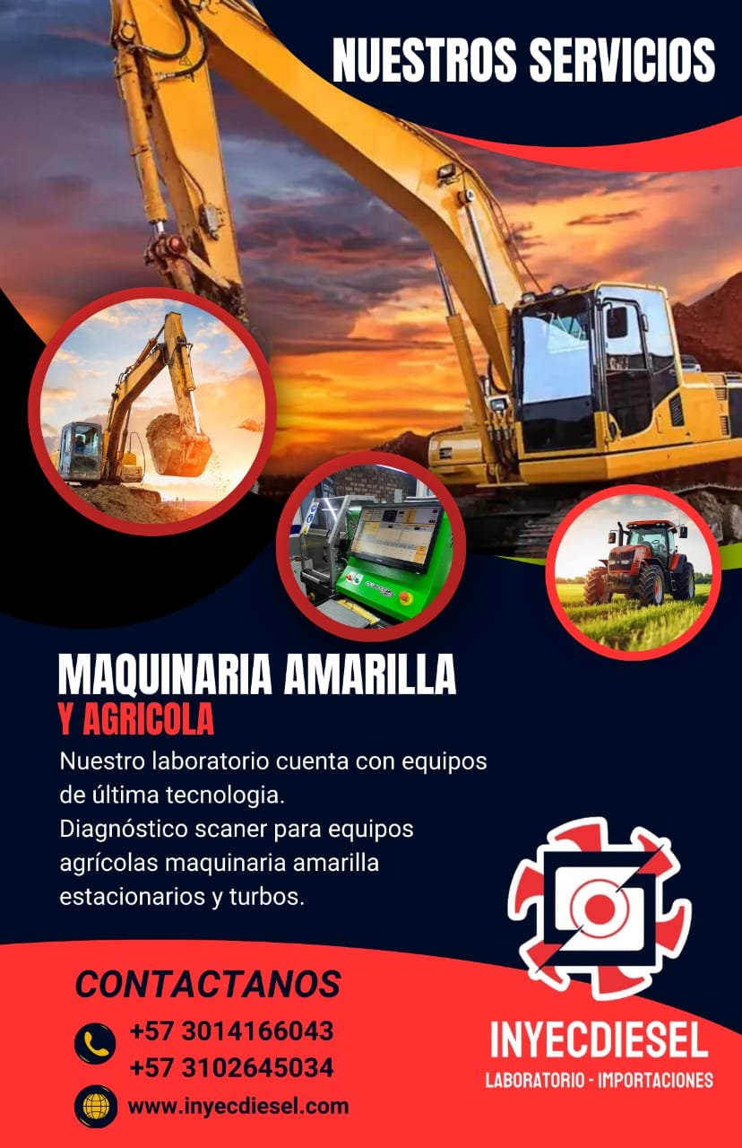 maquinaria amarilla arreglo diesel